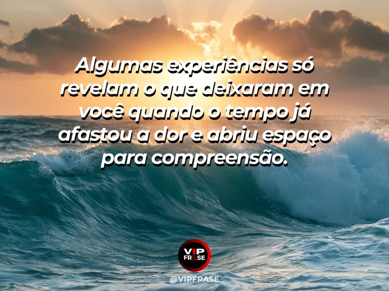 Mensagem de superação em cenário natural sobre o que hoje pesa pode amanhã ensinar.