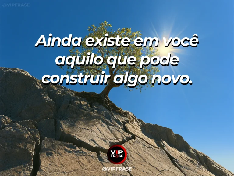 Frase de superação em cenário natural sobre o que você perdeu não leva sua capacidade.