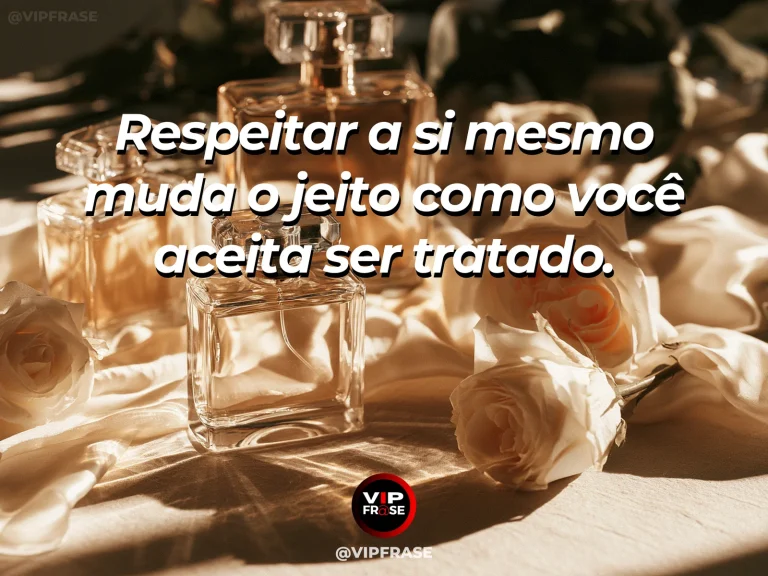 Frase de autoestima sobre self-respect shaping how others treat you, com elegant doorway into a calm sunlit garden