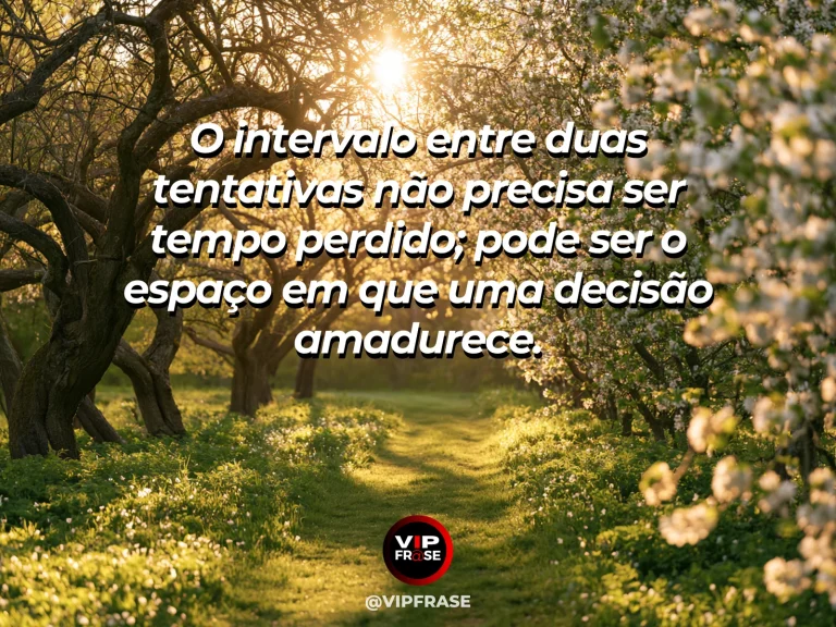Frase sobre recomeço e o tempo necessário entre duas tentativas, em cena de brotos em diferentes estágios de crescimento numa estufa iluminada.