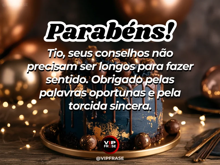 Mensagem de aniversário para tio sobre sabedoria, com flores e cenário iluminado.