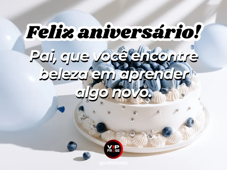 Mensagem de aniversário para pai sobre novos aprendizados, com open book alongside botanical sketches and magnifying glass near vibrant window garden.