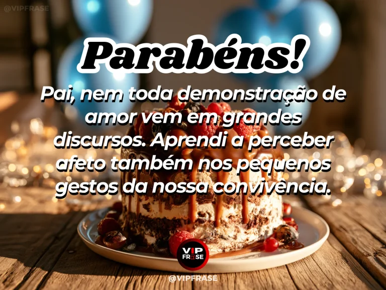 Mensagem de aniversário para pai sobre amor em pequenos gestos, com simple home breakfast table prepared with two cups and fresh bread.