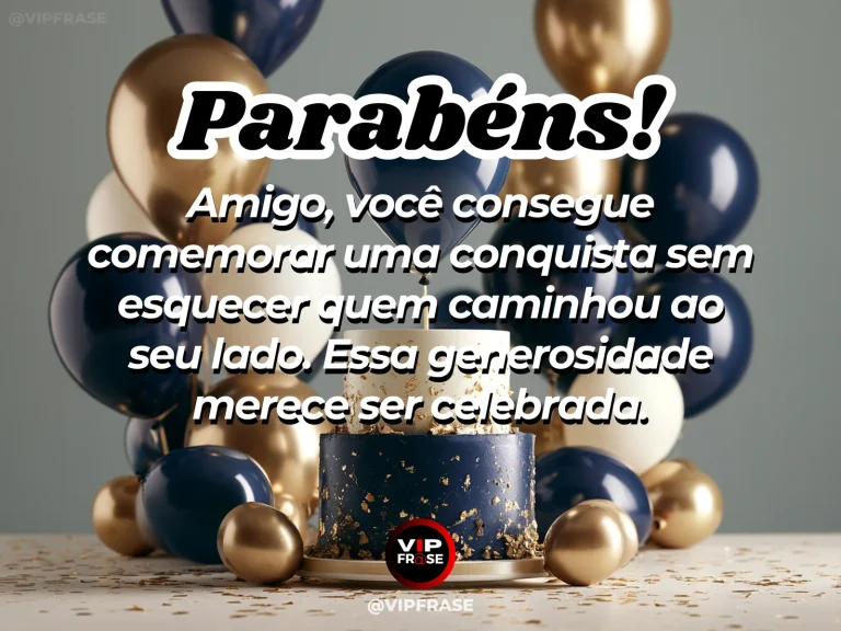 Arte de aniversário para amigo sobre gratidao, com cenário comemorativo acolhedor e elementos visuais relacionados à amizade.
