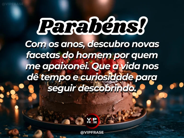 Mensagem de aniversário para marido sobre amor, com decoração acolhedora.