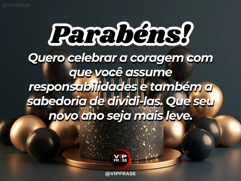 Mensagem de aniversário para marido sobre sabedoria, com cenário festivo delicado.