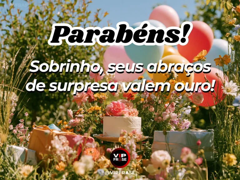 Arte de aniversário para sobrinho sobre carinho, com warm golden birthday gift.