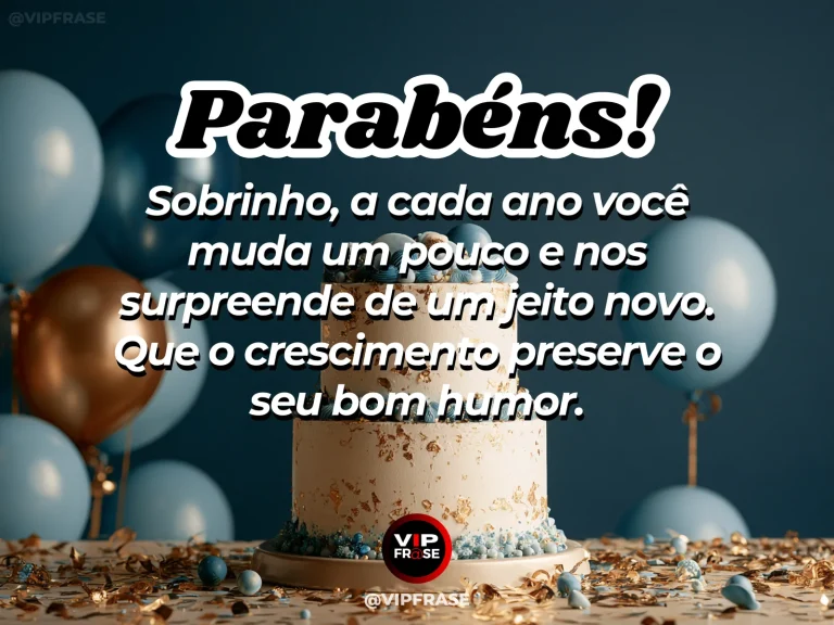 Arte de aniversário para sobrinho sobre vida, com joyful park.