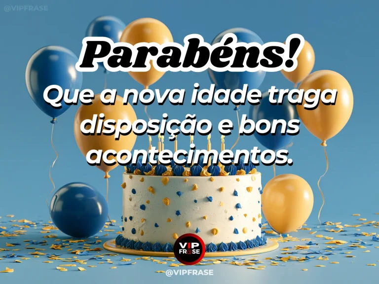 Mensagem de aniversário sobre otimismo, com campo florido.