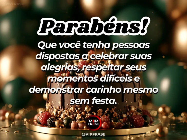 Mensagem de aniversário sobre carinho, com duas xícaras de chá.