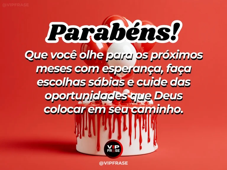 Mensagem de aniversário sobre sabedoria, com caminho ensolarado.