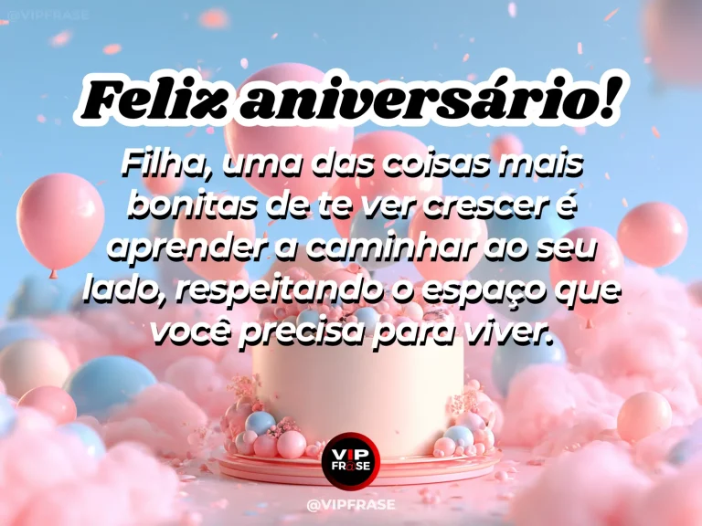 Arte de aniversário para filha sobre amor, com flores e luz natural.