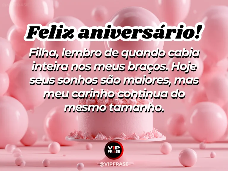 Arte de aniversário para filha sobre carinho, com paisagem luminosa.