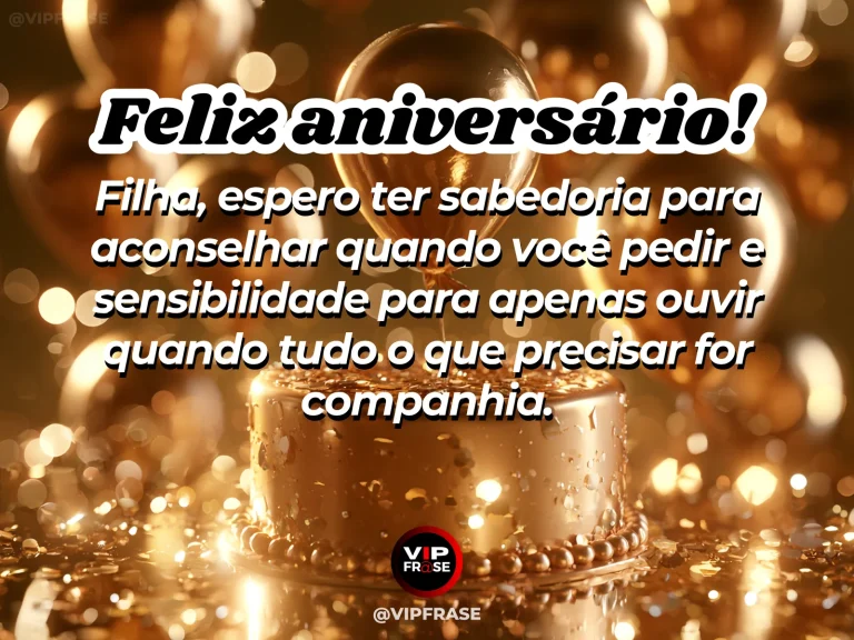 Arte de aniversário para filha sobre sabedoria, com paisagem luminosa.