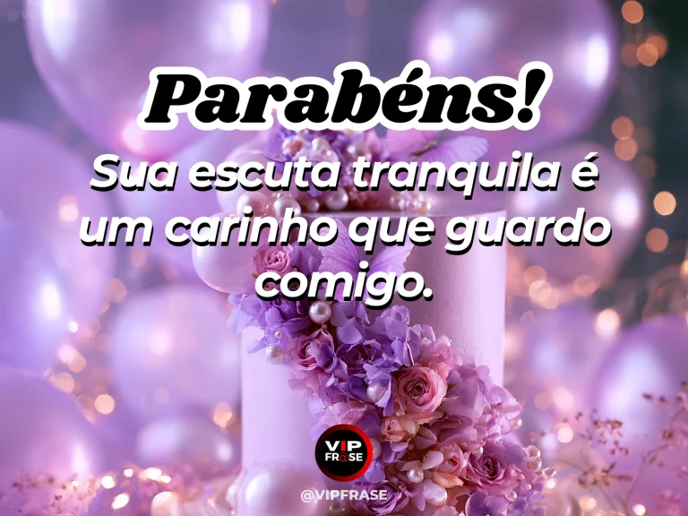 Mensagem de aniversário para madrinha sobre carinho, com quiet lavender garden beside a garden bench.