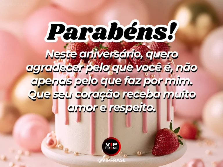 Mensagem de aniversário para madrinha sobre gratidao, com elegant birthday arrangement of colorful flowers and small unlit cake.