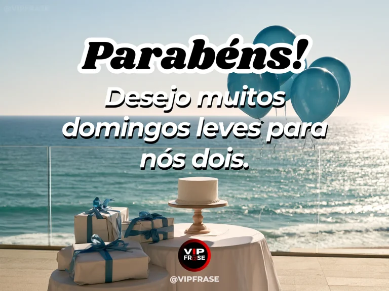 Mensagem de aniversário para namorado sobre amor, com piquenique de domingo com frutas e flores ao sol.