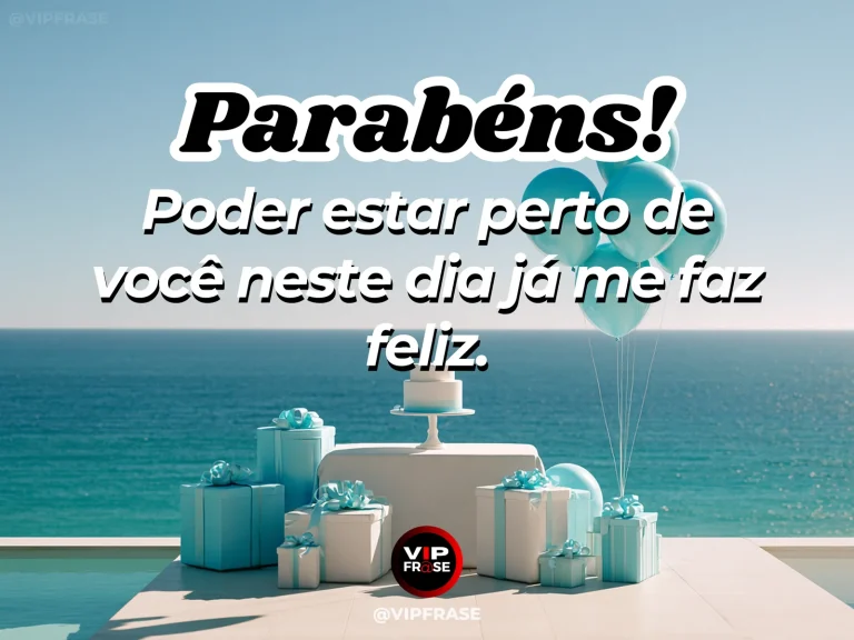 Mensagem de aniversário para namorado sobre felicidade, com pomar florido sob o sol.
