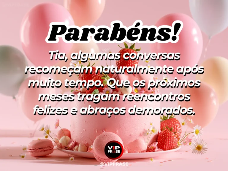 Mensagem de aniversário para tia sobre saudade, com garden pathway approaching beautiful birthday table with vibrant roses.