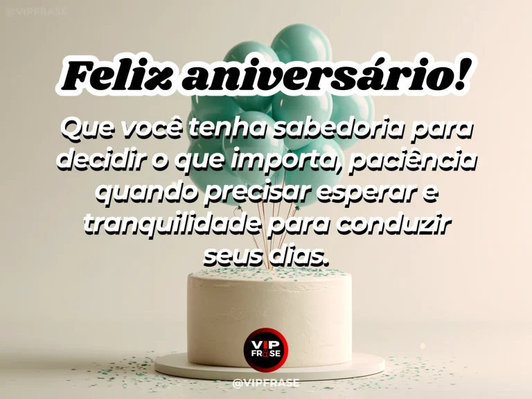Mensagem de aniversário para WhatsApp sobre sabedoria, com elegant birthday arrangement at peaceful sunlit garden crossroads.