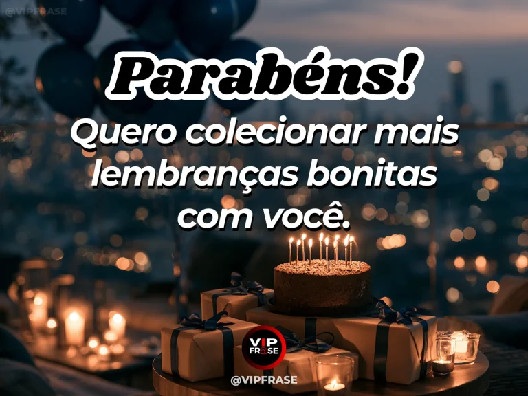 Mensagem de aniversário para namorado sobre amor, com mirante com flores nas montanhas.