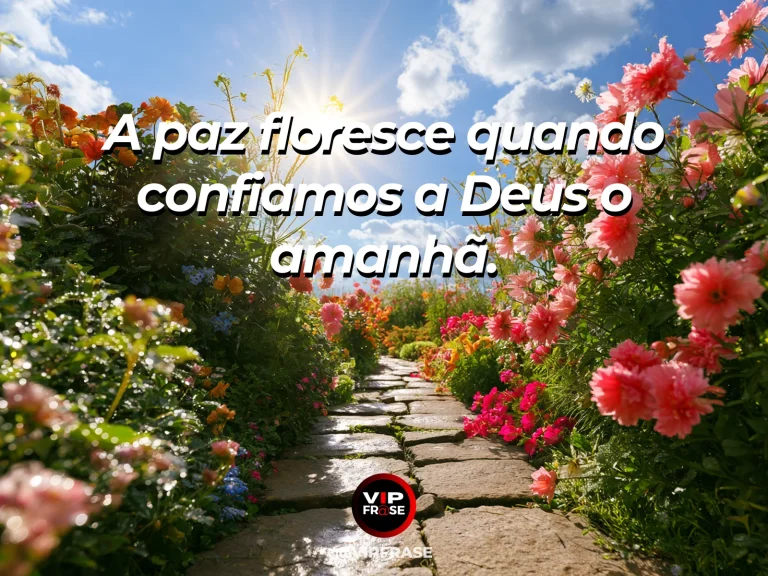 Caminho por campo de flores sob céu azul em arte sobre confiança para enfrentar o amanhã.