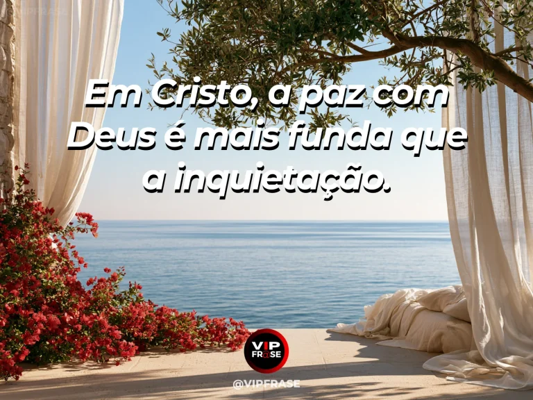 Litoral iluminado ao amanhecer, com caminho e flores em arte sobre paz com Deus por meio de Cristo.