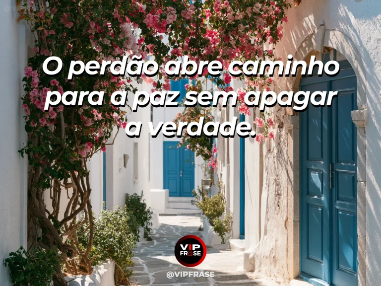 Ramos floridos formando arco sobre passagem de jardim em arte sobre perdão sem abandonar a verdade.