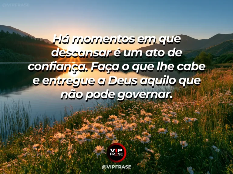 Pomar florido com trilha ensolarada em arte sobre descanso em Deus com responsabilidade.