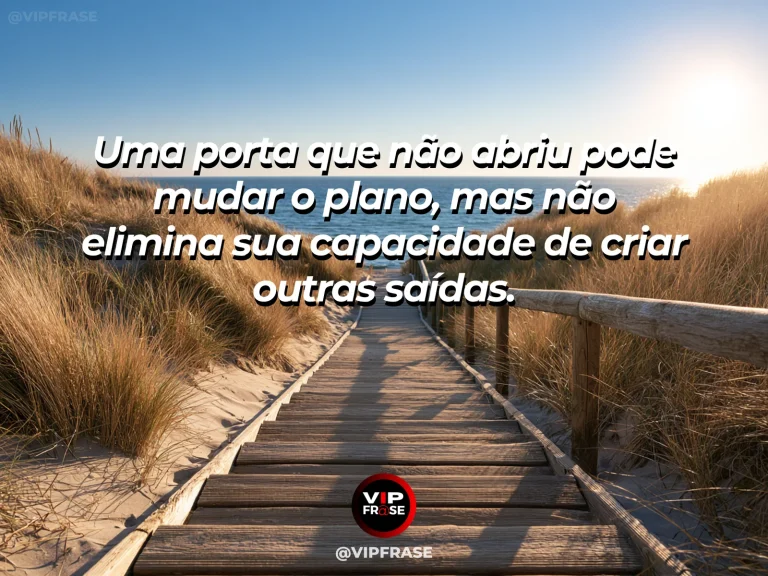 Mensagem de superação com porta fechada ao lado de um caminho aberto entre flores, simbolizando novas possibilidades além de uma oportunidade perdida.