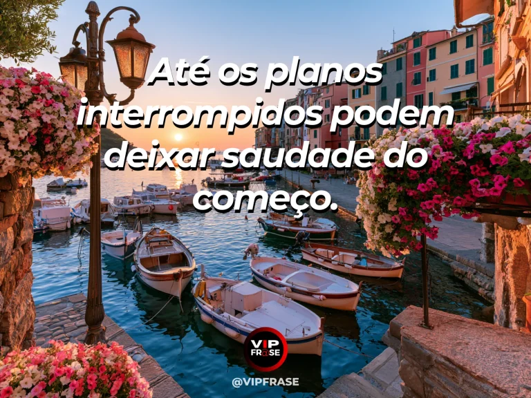Frase sobre saudade com trilha de jardim inacabada entre flores de primavera.