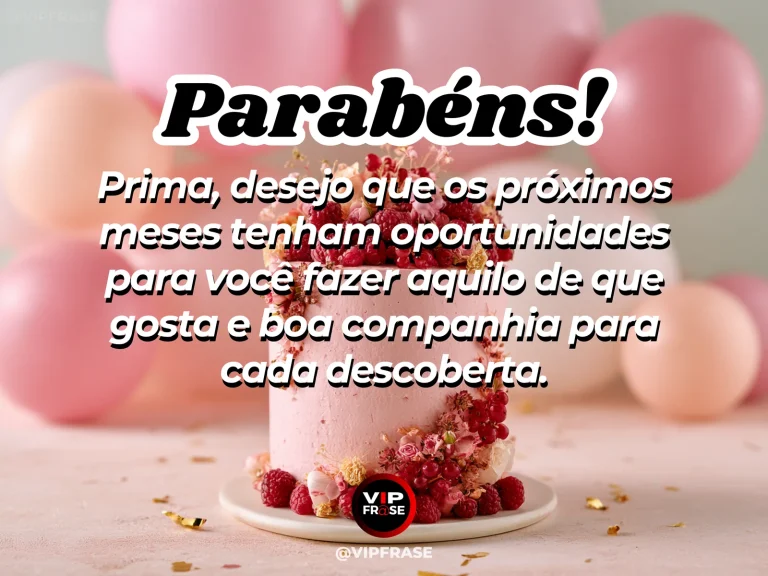 Mensagem de aniversário para prima sobre esperanca, em trilha de jardim botânico.