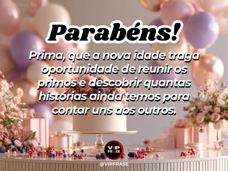Mensagem de aniversário para prima sobre familia, com family gathering table outdoors decorated.