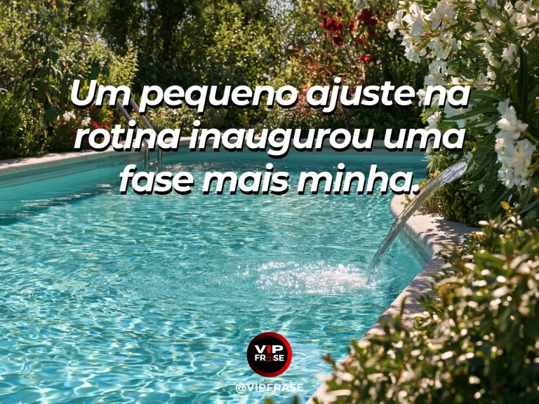 Mensagem de recomeço sobre inaugurar uma fase com pequenas mudanças na rotina, em pequeno canto de casa reorganizado com frutas e plantas.