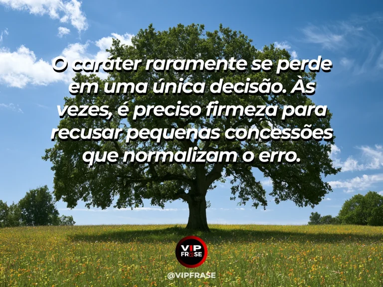 Mensagem de força sobre resistência às pequenas concessões, com muralha antiga com grande portão acima de rio.