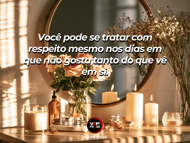 Frase de autoestima sobre self-respect on difficult days, com cozy bright room with flowers and soft natural light