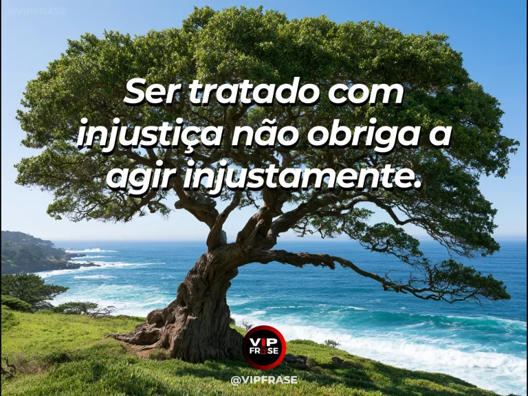 Mensagem de força sobre retidão diante da injustiça, com altas colunas de basalto diante de ondas no mar.