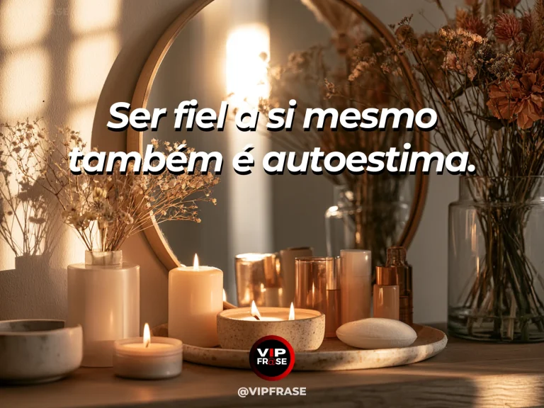 Frase de autoestima sobre loyalty to your authentic self, com open sea terrace with strong flowers and clear sky