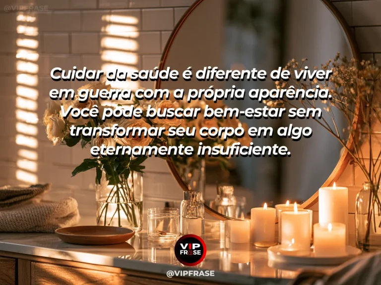 Mensagem de autoestima sobre body respect without permanent self-critique, com spa-like stone room with plants and warm sunlight