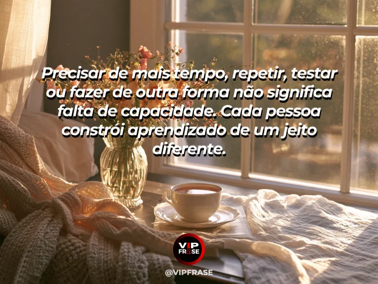 Mensagem de autoestima sobre respecting your learning style, em cena luminosa e acolhedora