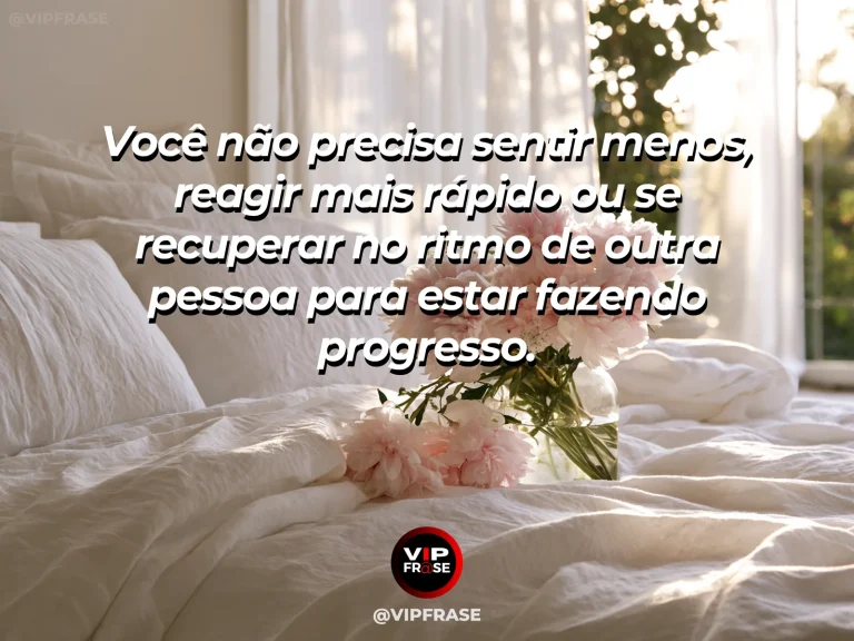 Frase de autoestima sobre honoring your own emotional pace, com river flowing calmly through a green landscape