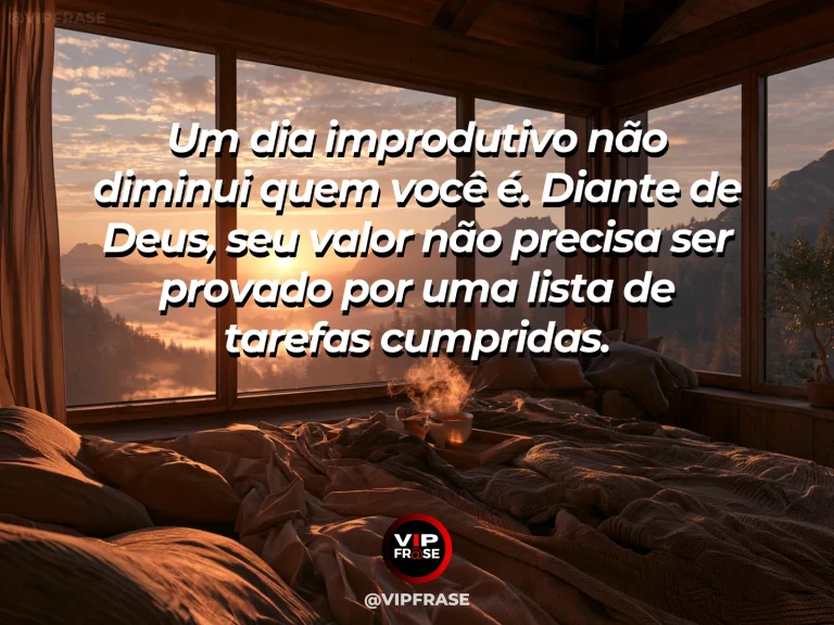 Frase sobre Deus com rede de descanso em varanda clara voltada para jardim verde, com luz tranquila de fim de tarde.