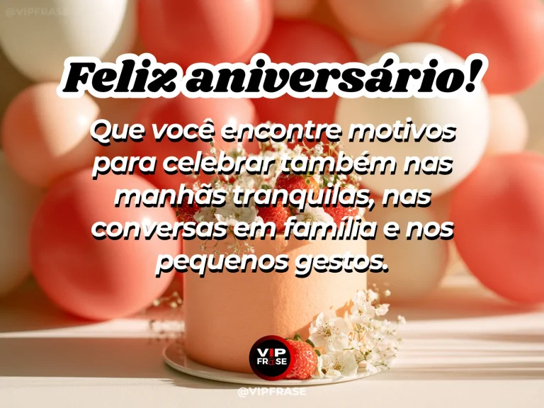 Mensagem de aniversário para sobrinha sobre felicidade, com elegant sunlit breakfast table.
