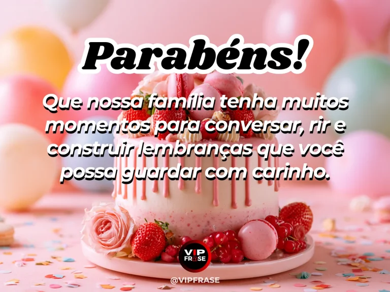 Mensagem de aniversário para sobrinha sobre familia, com beautiful family celebration table colorful blooms and cake no people.
