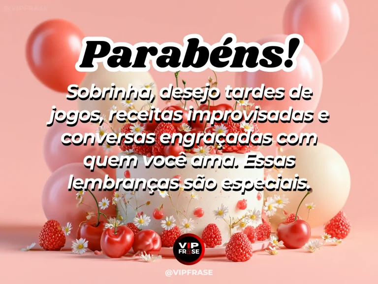 Mensagem de aniversário para sobrinha sobre familia, com cena festiva de cozy colorful birthday picnic.