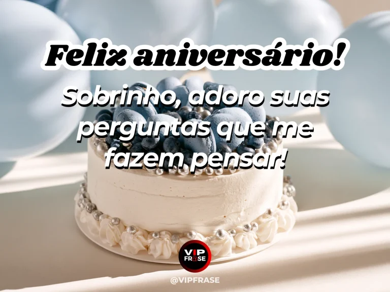 Arte de aniversário para sobrinho sobre sabedoria, com notebook.