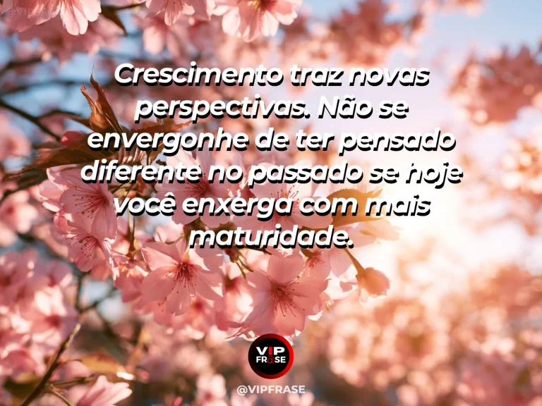 Mensagem de autoestima sobre allowing opinions to evolve with maturity, com winding path revealing a wider landscape