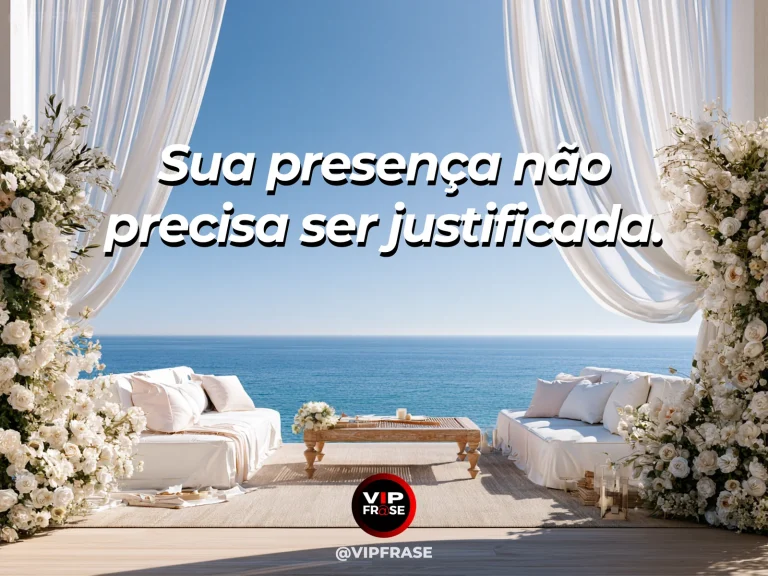 Frase de autoestima sobre belonging without justification, com open airy atrium filled with sunlight and greenery