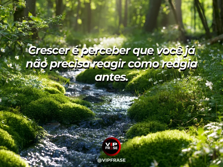 Frase de superação em cenário natural sobre sua resposta pode ser diferente agora.