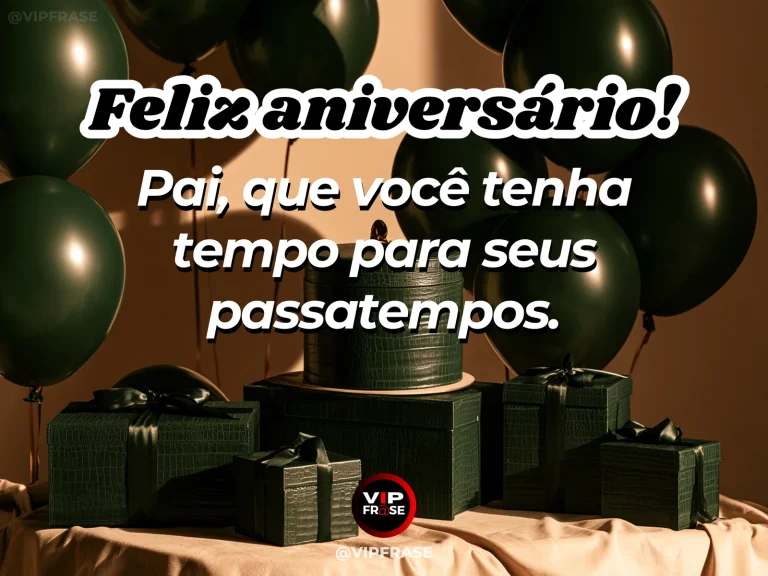 Mensagem de aniversário para pai sobre passatempos pessoais, com sunlit corner with acoustic guitar.